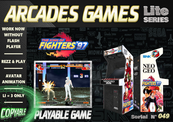 Second Life Marketplace - [049] = The King of Fighters 97 = Arcades